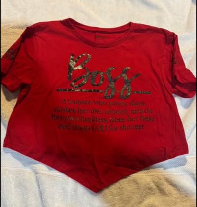 New, Womens Boss Shirt Size Large Womens Boss Shirt Size Large. Has great saying on it Women's - L