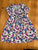 Baby Gap Short sleeve button up grey blue purple and yellow floral dress 3T