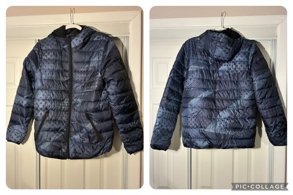 Perry Ellis portfolio-like new Blue and black puffer jacket Women's - S
