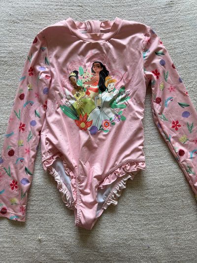 Disney princess one piece swim suit  7-8
