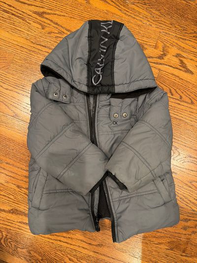 Calvin Klein grey puffer coat  3T