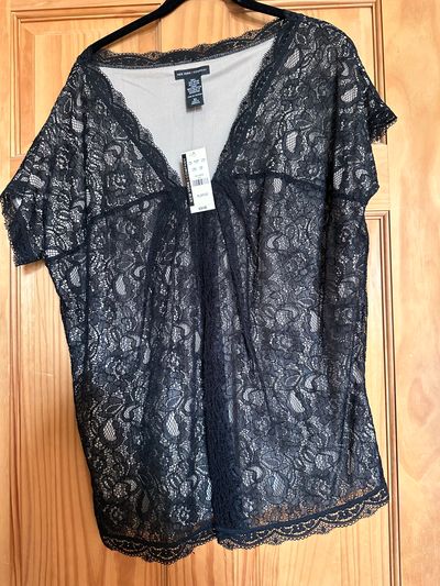 New York and Co Brand new with tags Short sleeve lace overlay Women's - XL