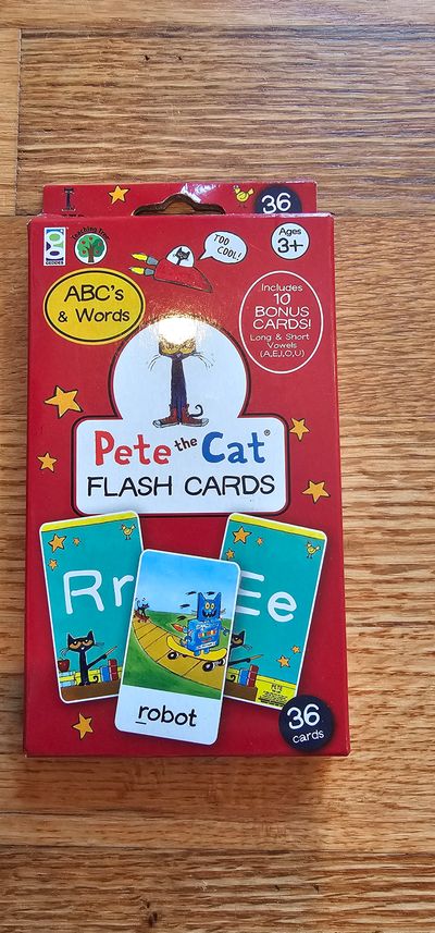 Teaching Tree BNWOT Pet the Cat ABC's & Words flash cards