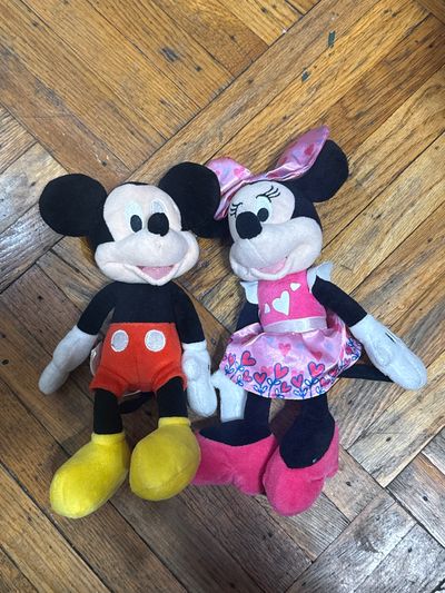 Disney Mickey and Minnie plush small