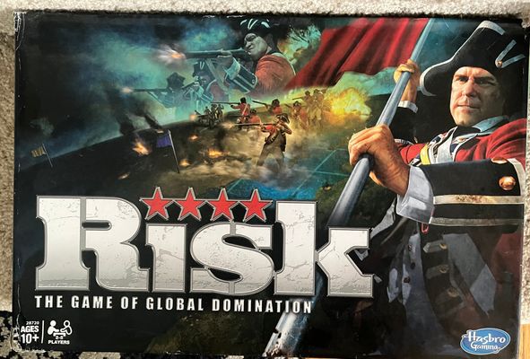 Risk board game Ages 10 and up.  Great condition.