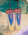 2 Pack Holographic Pink Party Water Bottle new, never used