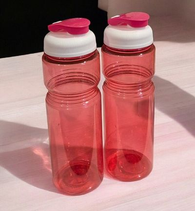 2 Pack Hot Pink Water Bottle new, never used