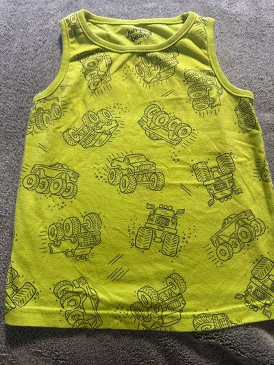 Jumping beans Monster truck print tank top 3T