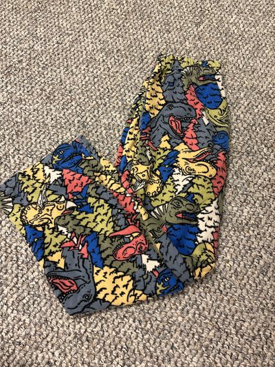 Carters Dinosaur forest fleece pajama pants 10-12