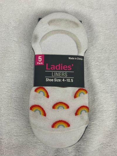 5 Brand New Pairs of Women sock liners size 4-10.5 5 Brand New Pairs of Women sock liners size 4-10.5 Women's - M