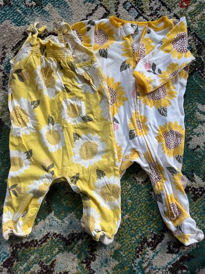Carters 6 month sunflower lot Two carters sunflower items  size 6 months SFPF home 6 Months