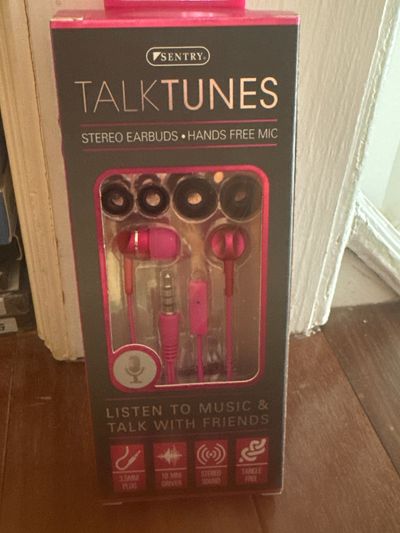 Brand new sentry talk tunes earbuds