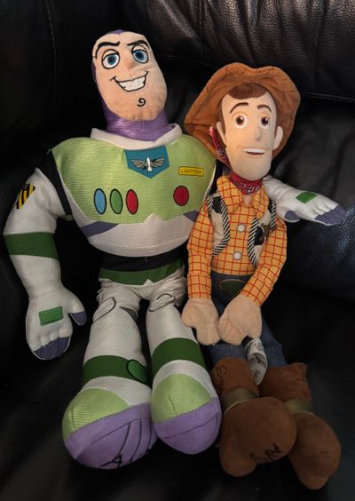 Disney Toy Story Woody & Buzz Plush Toys- 2pcs