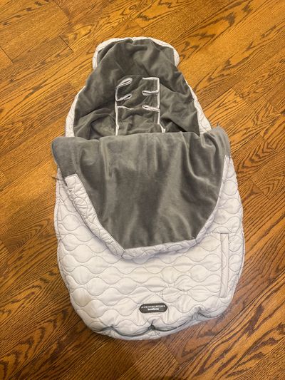 JJ cole Gray Stroller bundle me toddler blanket/bunting