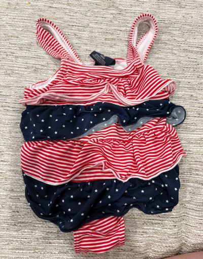 Us polo American flag bathing suit 18-24 Months