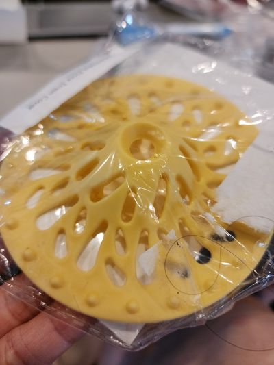 yellow silicone drain cover hair catcher and anti-clogging filter