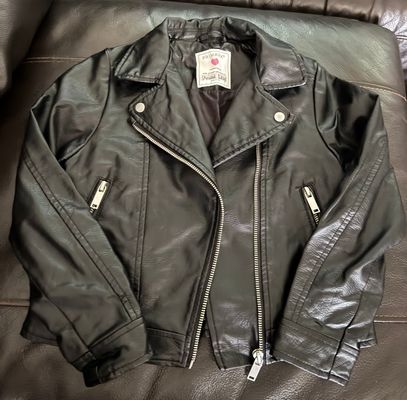Primark Leather Like Zippered Jacket 7-8