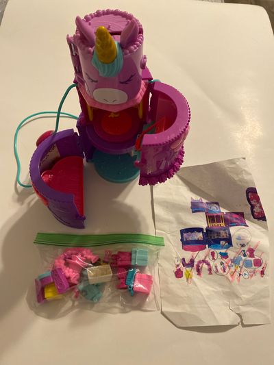 Polly Pocket 3 tier unicorn cake playset