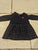 Jacadi Paris Black Long Sleeve Dress w/ Plaid Skirt 6 Months