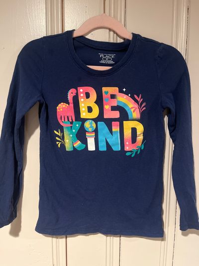 Childrens Place Be Kind long sleeve t shirt 5T