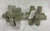 2 Brand New green wooden puzzle sculptures. 2 Brand New green wooden puzzle sculptures.