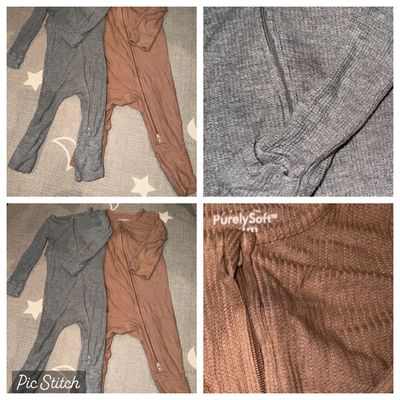Carters purely soft Set of 2 pajamas with flip over feet and hand 9 Months