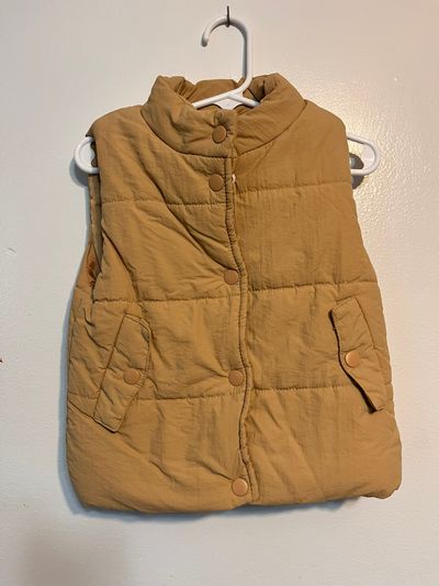 Jessica Simpson Tan Puffer Vest 2T
