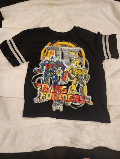 Tranformers Transformers t-shirt  Optimus Prime and Bumblebee 7-8