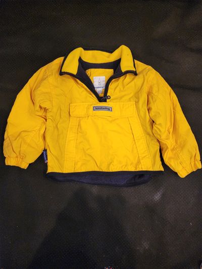 Londonfog windbreaker yellow nylon shell 4T