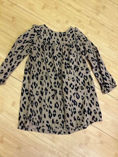Carters Leopard Long Sleeve Dress 18-24 Months