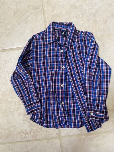 Nautica Plaid Dress Top 6T/6