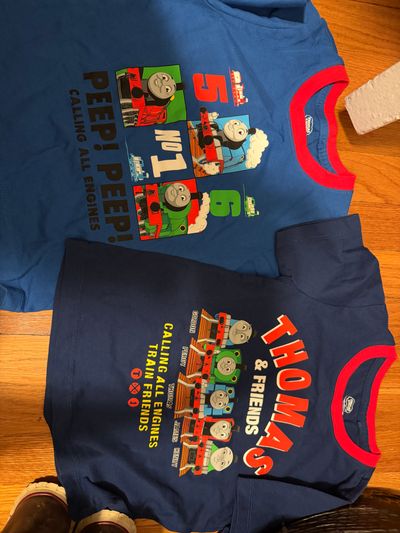 Thomas and friends New- Two thomas and friends tshirts 5T/5
