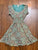 American rag Blue mult color dress Junior S - 2