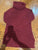 A new day Burgundy long cowl neck turtleneck Women's - M