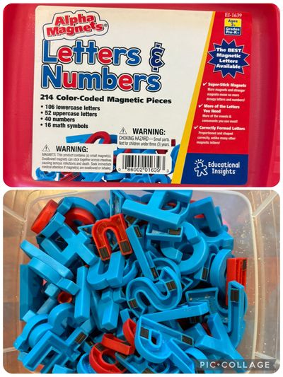 Magnetic Letters n Numbers Like New