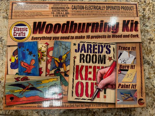 Wood Burning Kit. Used Once. So cool! Wood Burning Kit. Used Once. So cool