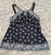 Unknown NWOT tankini top size M, black print halter top, size M Women's 8
