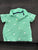 Carters Light green whale polo shirt sleeve shirt boys 12 Months