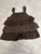 Cherokee Brown w polka dot ruffle tank 3T