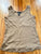 Banana Republic Taupe tank top, chiffon trim Women's - S