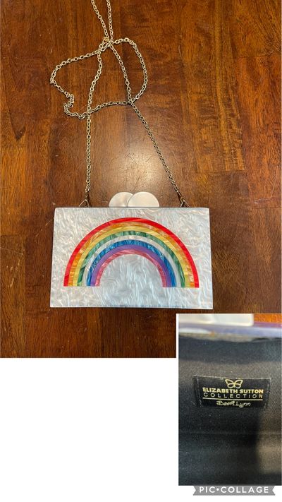 DESIGNER TORTOISE SHELL PURSE