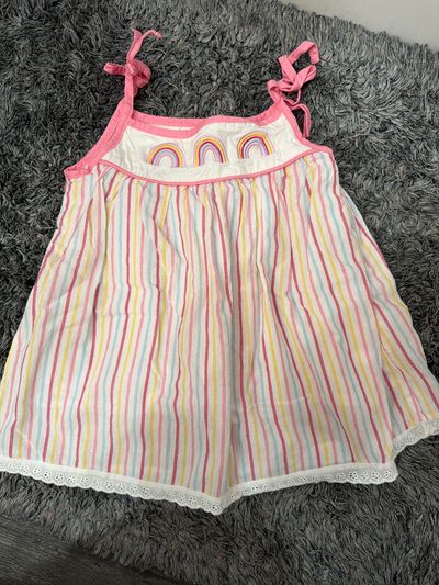 Embroidered Rainbow Tank  6T/6