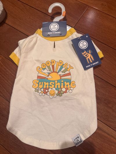 Brand new life is good dog T-shirt size small