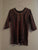 Dressy Black/Gold/Maroon Top Women's - M