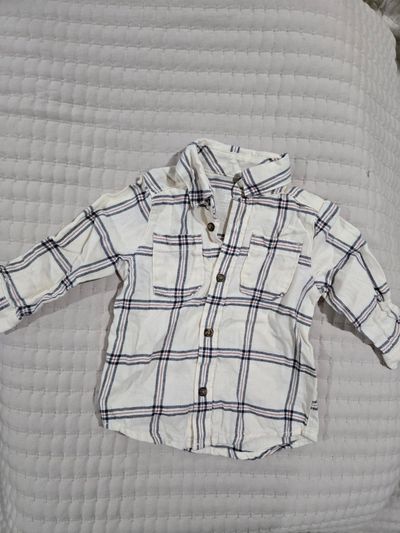 Carters Fall cotton plaid top 12 Months