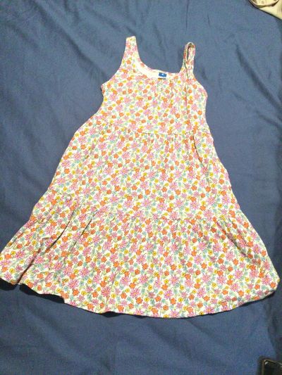 Old Navy size 8 Floral tiered midi dress 7-8
