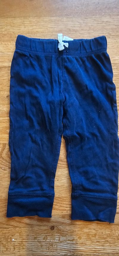 Carter's Like new cotton lightweight pants great for fall/ spring in navy 18 Months