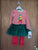Blueberri blvd NEW 2 piece orig 64.00 Christmas dress with red leggings and green Tutu 5T/5