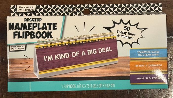 Brand New nameplate flipbook with funny sayings Brand New nameplate flipbook with funny sayings