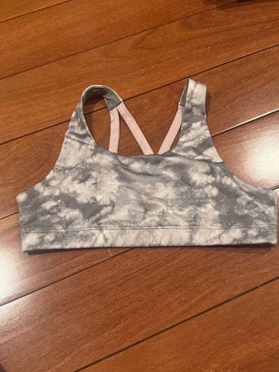 Old Navy, gray white camo sports bra size 10/12  10-12